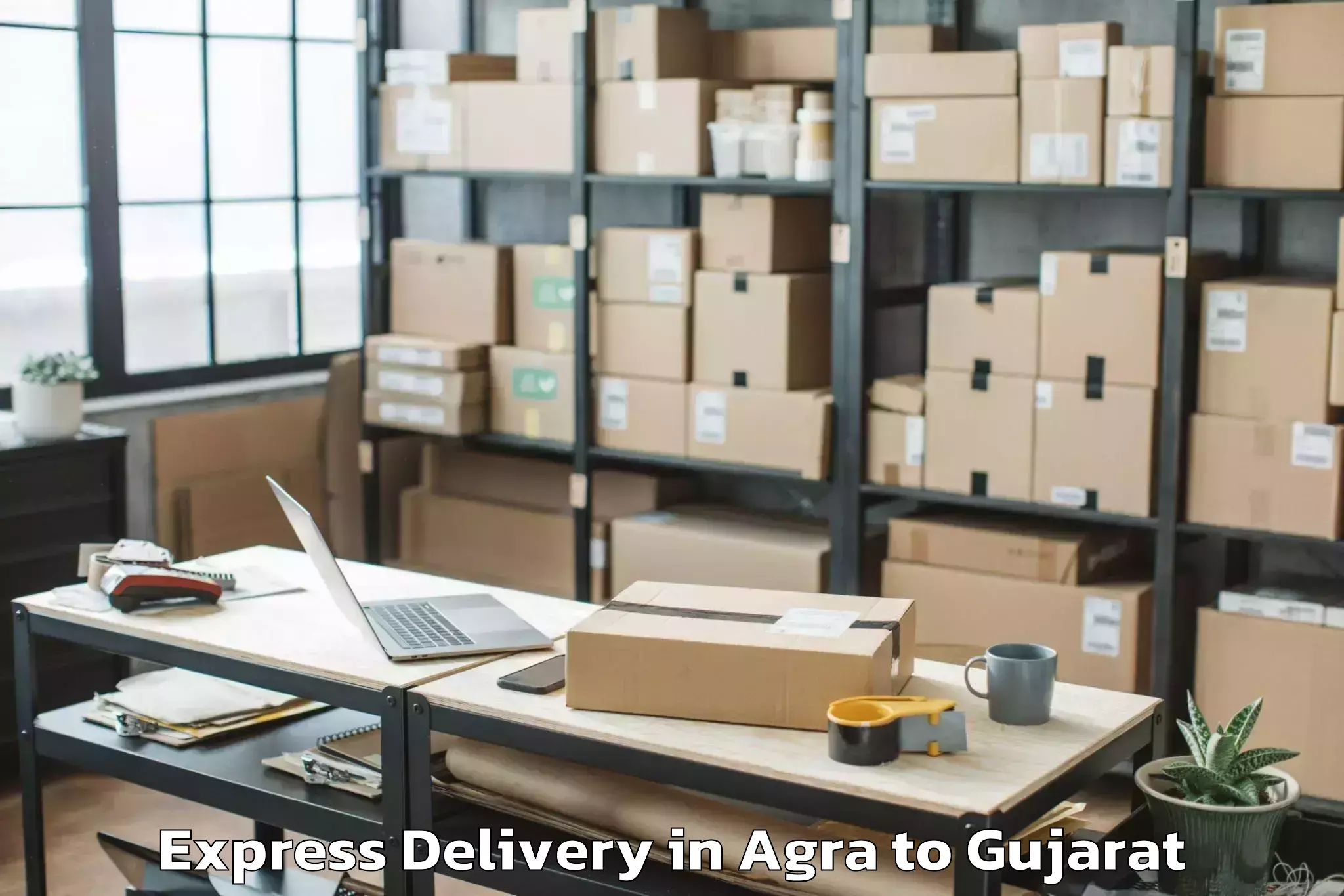 Leading Agra to Shihori Express Delivery Provider